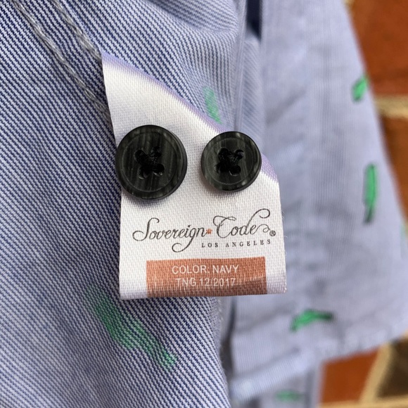 Sovereign Code beer bottle print button down shirt - Picture 6 of 9